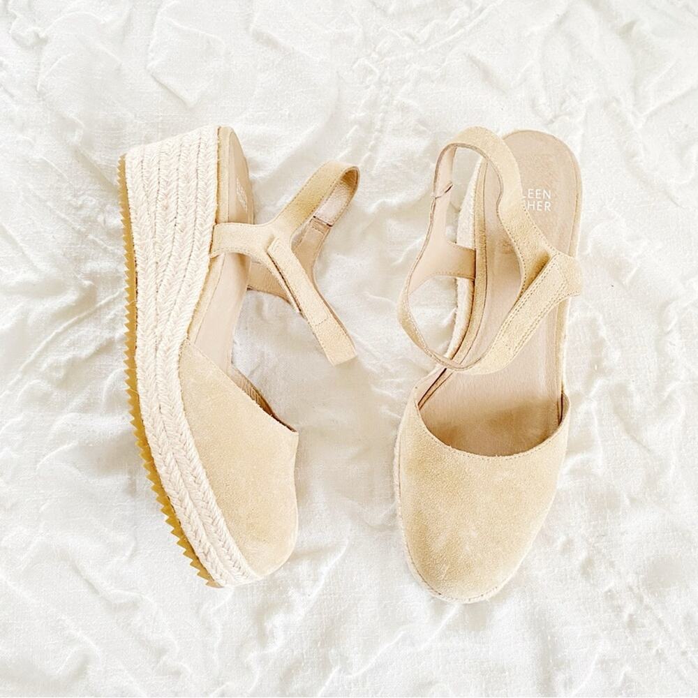 Eileen Fisher Nessa Espadrille Wedge Sandal Size 10 New